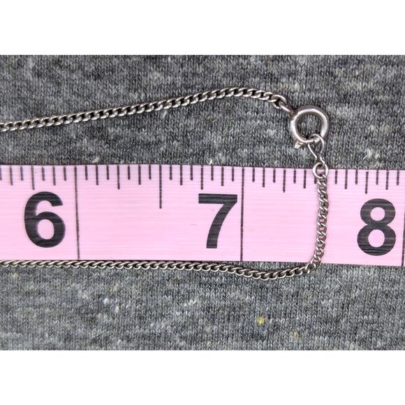 Halo Pearl Pendant Necklace, Silver Chain and Pendant, Pearl in Open Circles - Picture 4 of 4